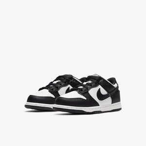Little Kid's Nike Dunk Low Retro Panda White/Black-White PS Preschool Size 2Y